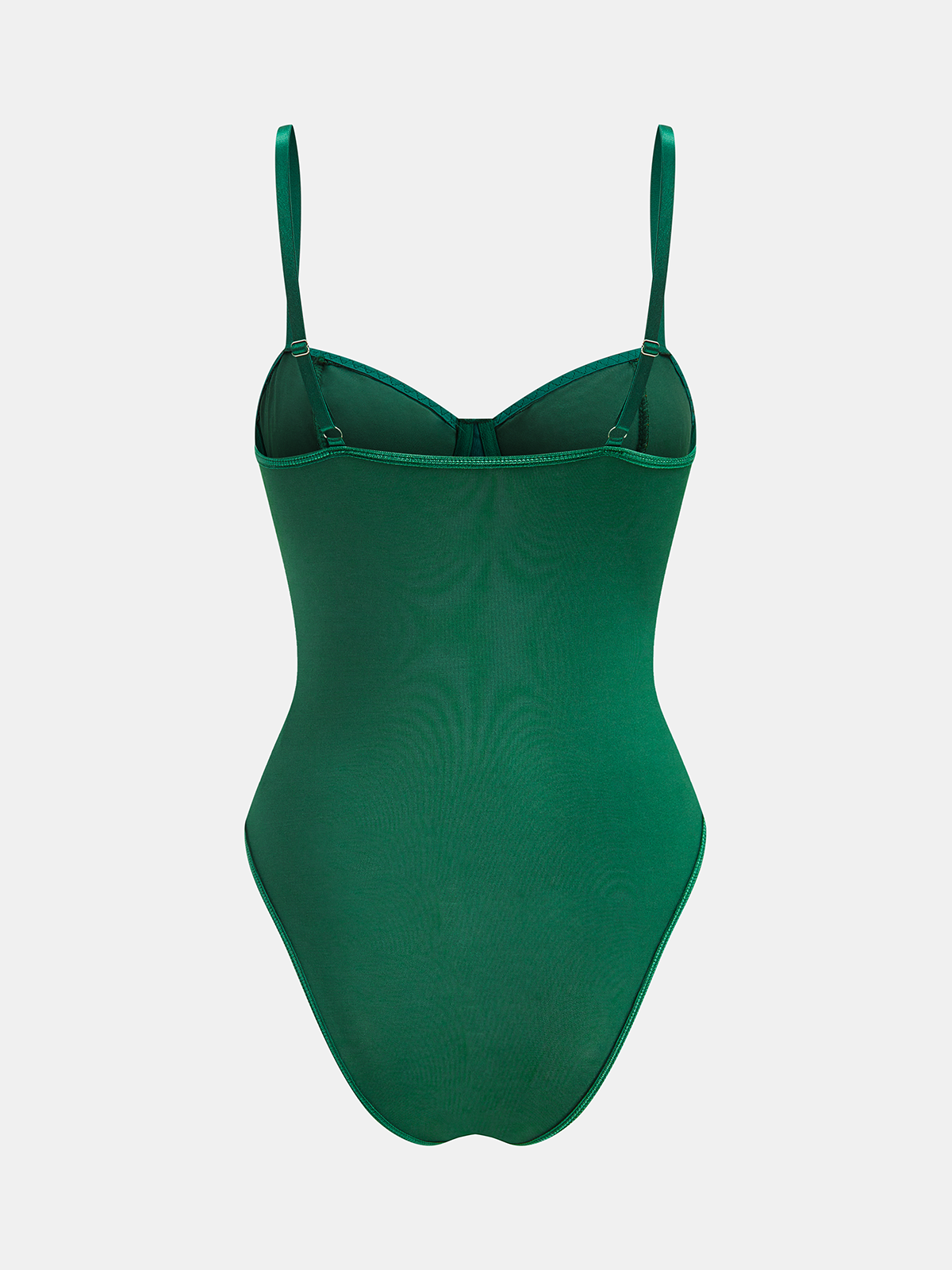 Floral Print Embroidery Bustier Corset Bodysuit-Chicvia