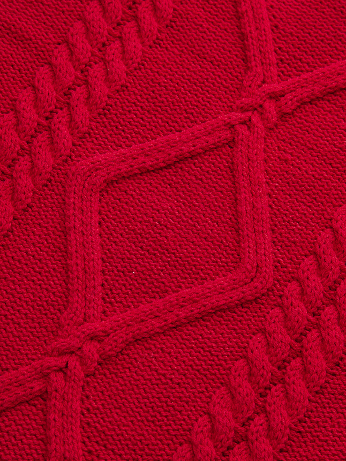 Cable-Knit Crew Neck Sweater-Chicvia