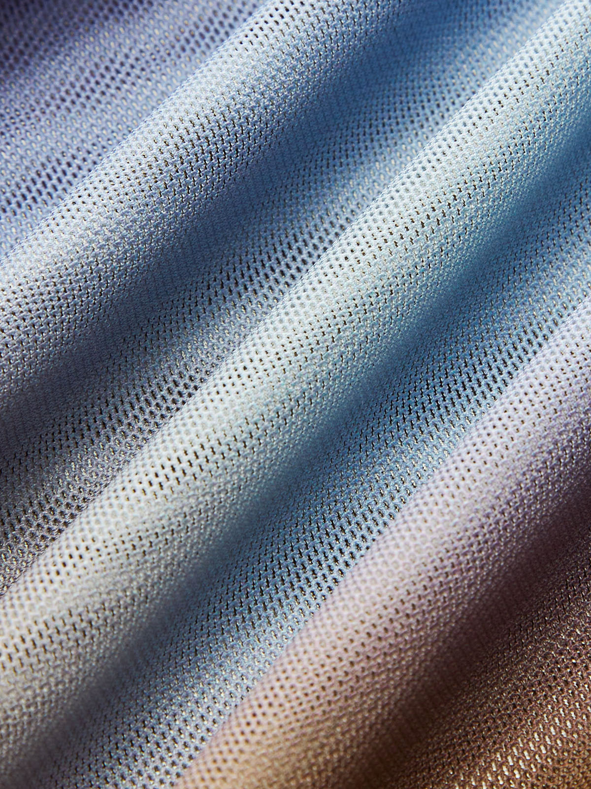 Criss Cross Printed Mesh Long-Sleeve Top-Chicvia