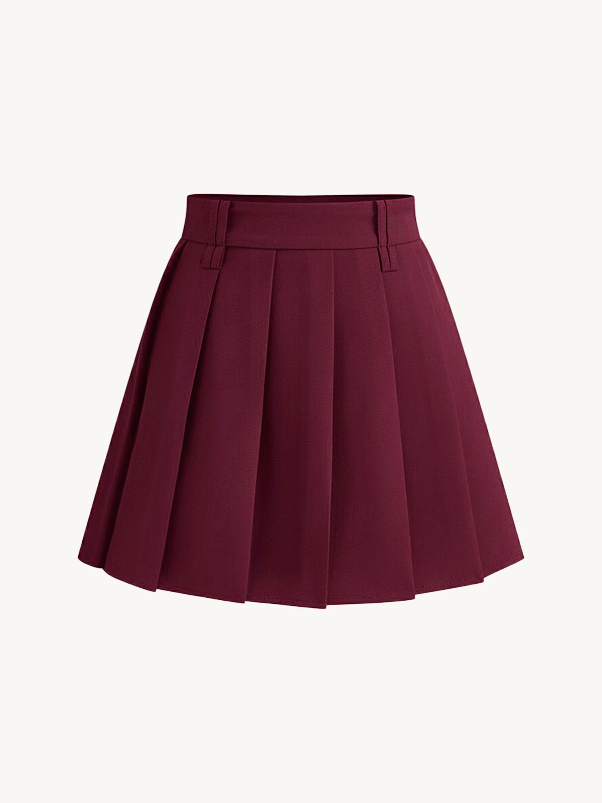 Pleated Mini Skirt Without Belt-Chicvia