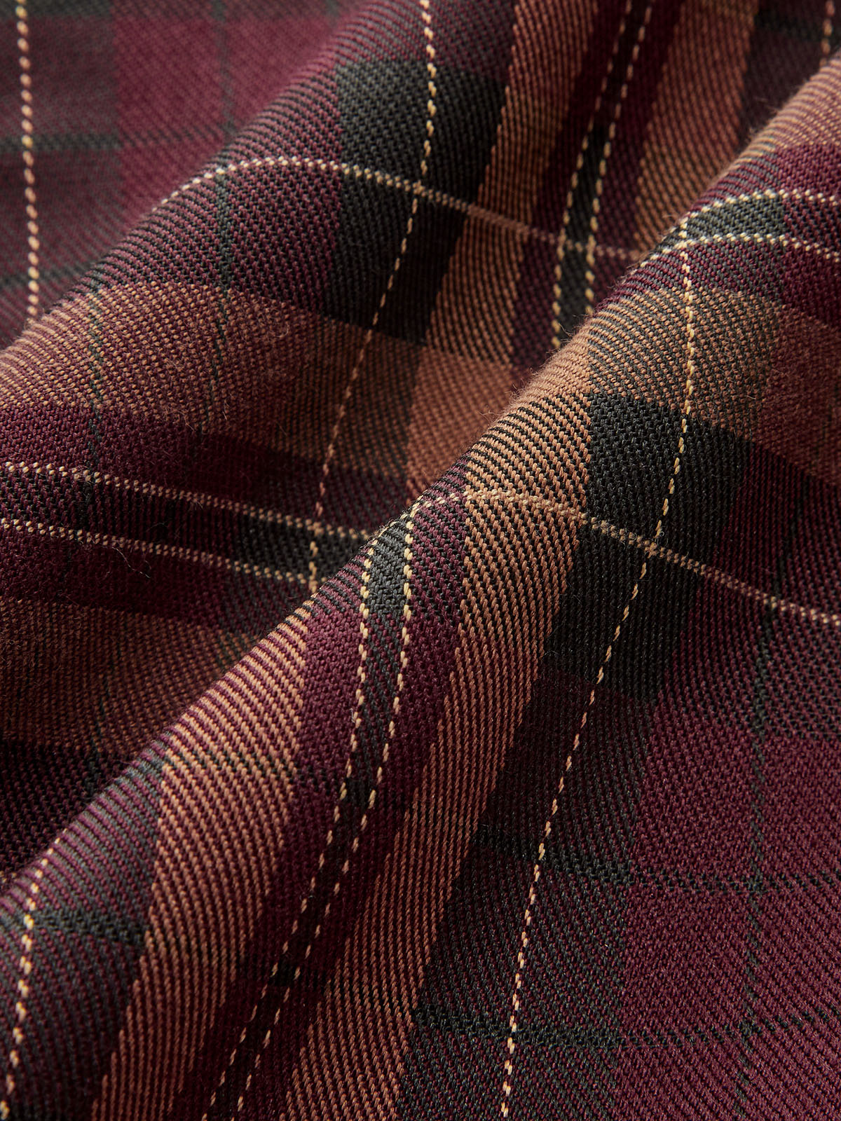 Plaid Sleeveless Mini Dress-Chicvia