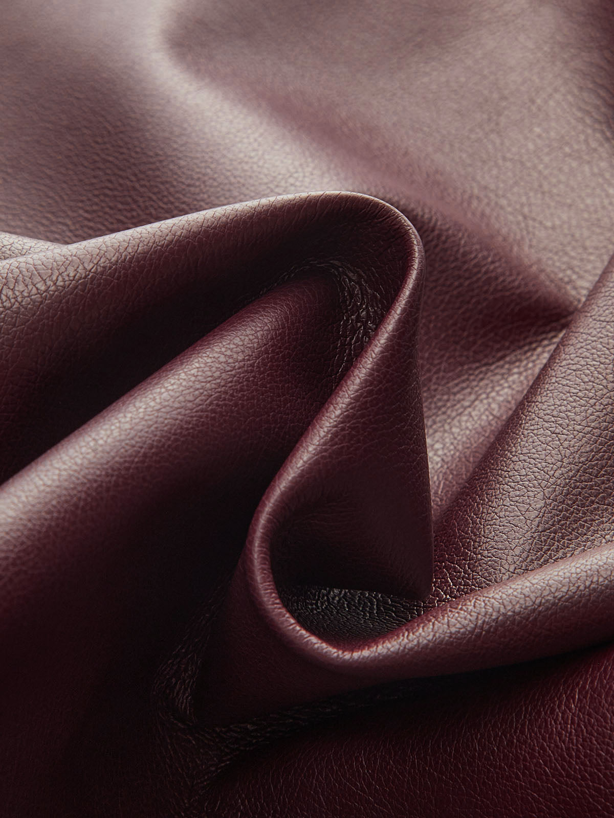 Faux Leather Asymmetric Ruched Top-Chicvia