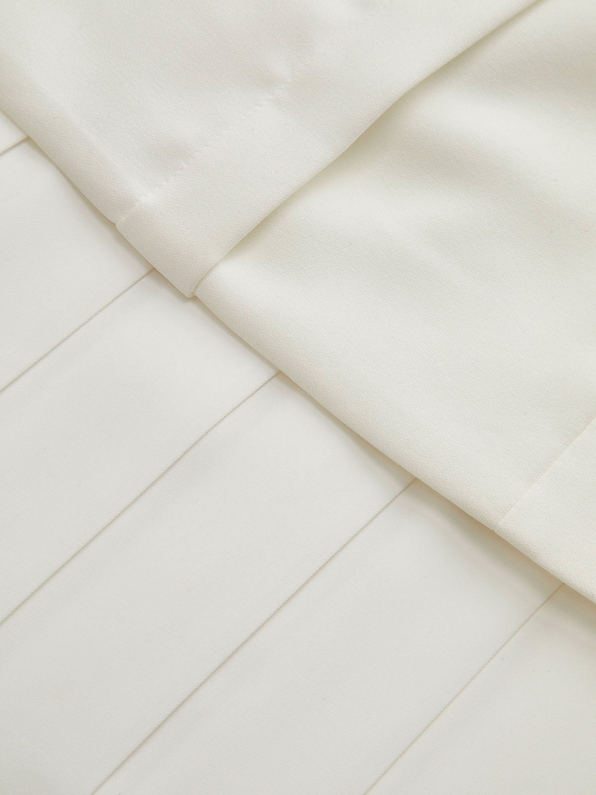 Pleated Strapless Maxi Dress with Detachable Strap-Chicvia