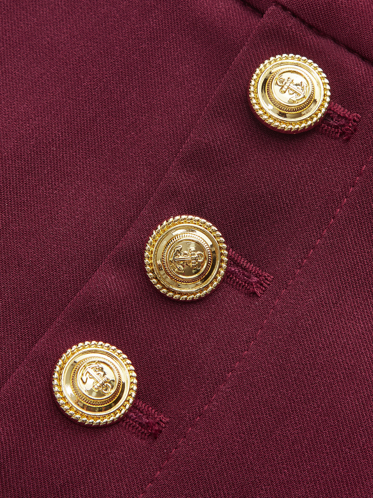 High-Waist Metal Button Pleated Wide-Leg Pants-Chicvia