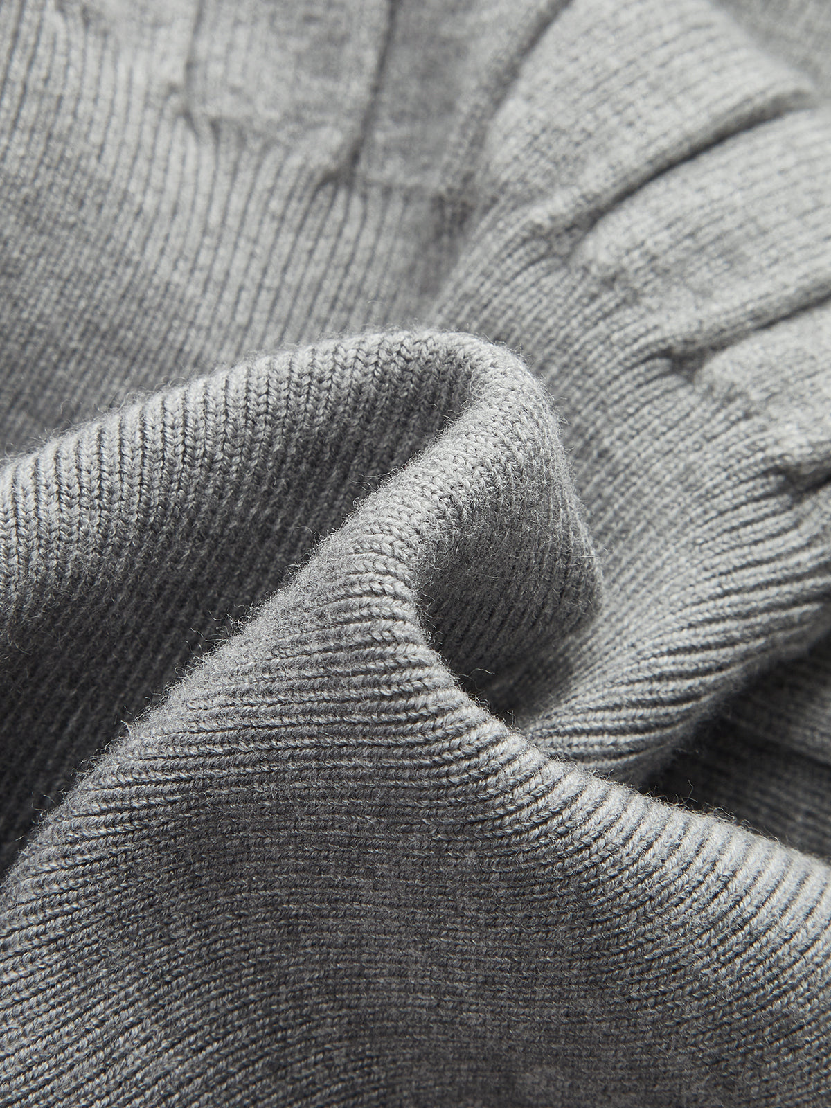 Lace Hem Ribbed Knit Cardigan-Chicvia