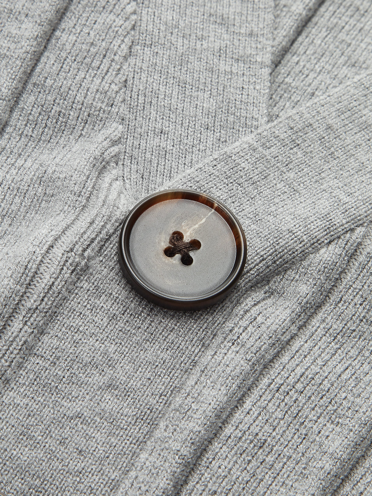 Lace Hem Ribbed Knit Cardigan-Chicvia