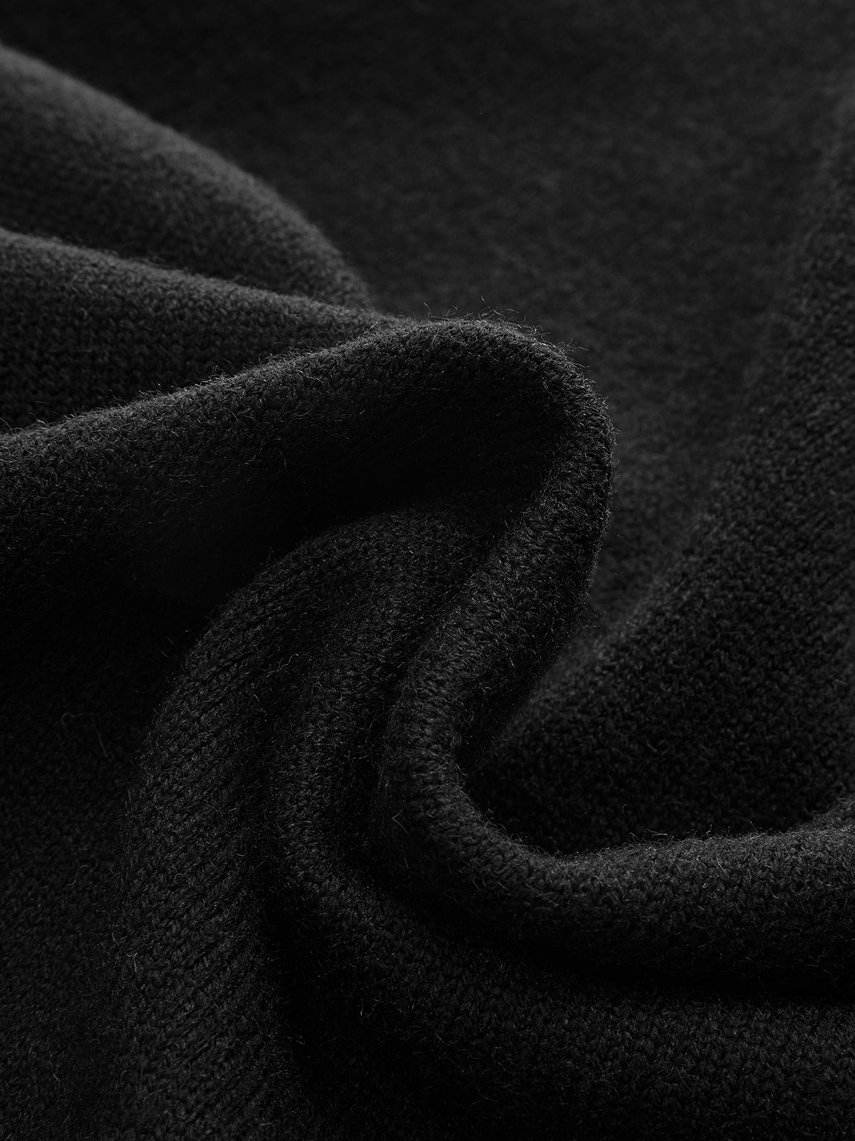 Contrast Trim Metal Button Wool-Blend Cardigan-Chicvia