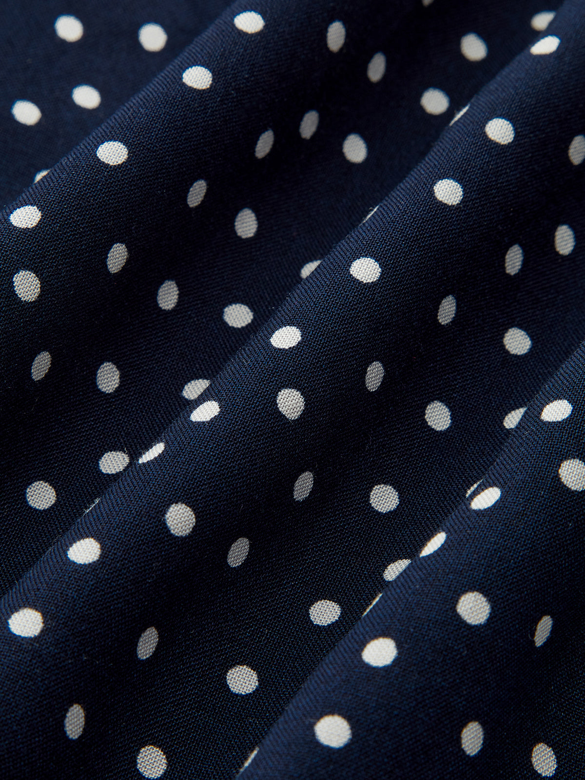 Polka Dot Lace Trim V-Neck Maxi Dress-Chicvia