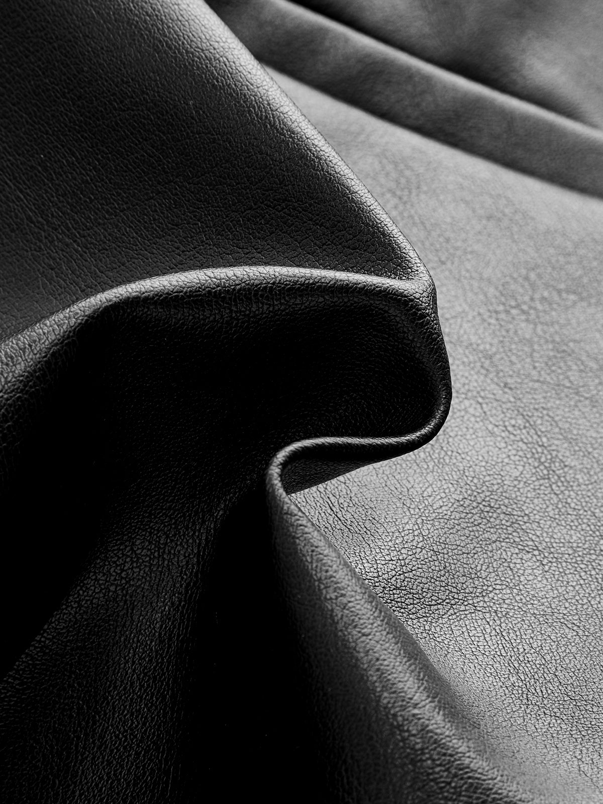 Faux Leather Slit Mini Skirt-Chicvia