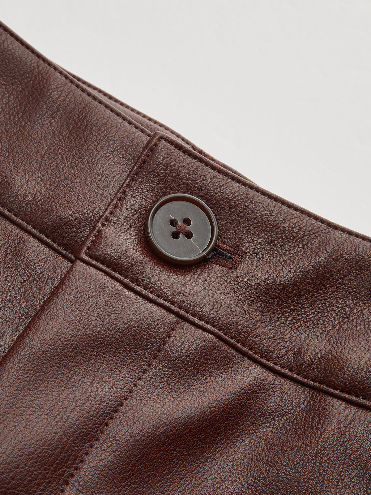 Faux Leather Paneled Balloon Pants-Chicvia