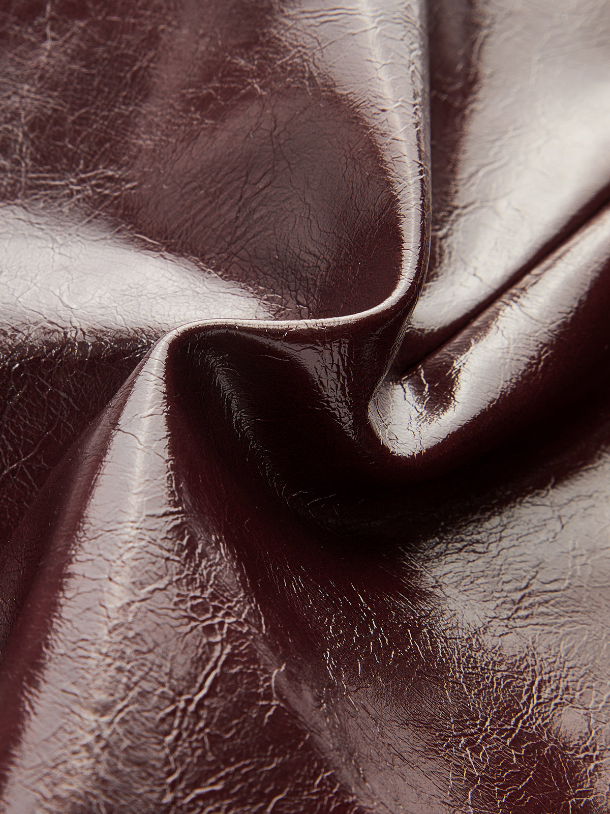 Metal Rose Faux Leather Skort-Chicvia