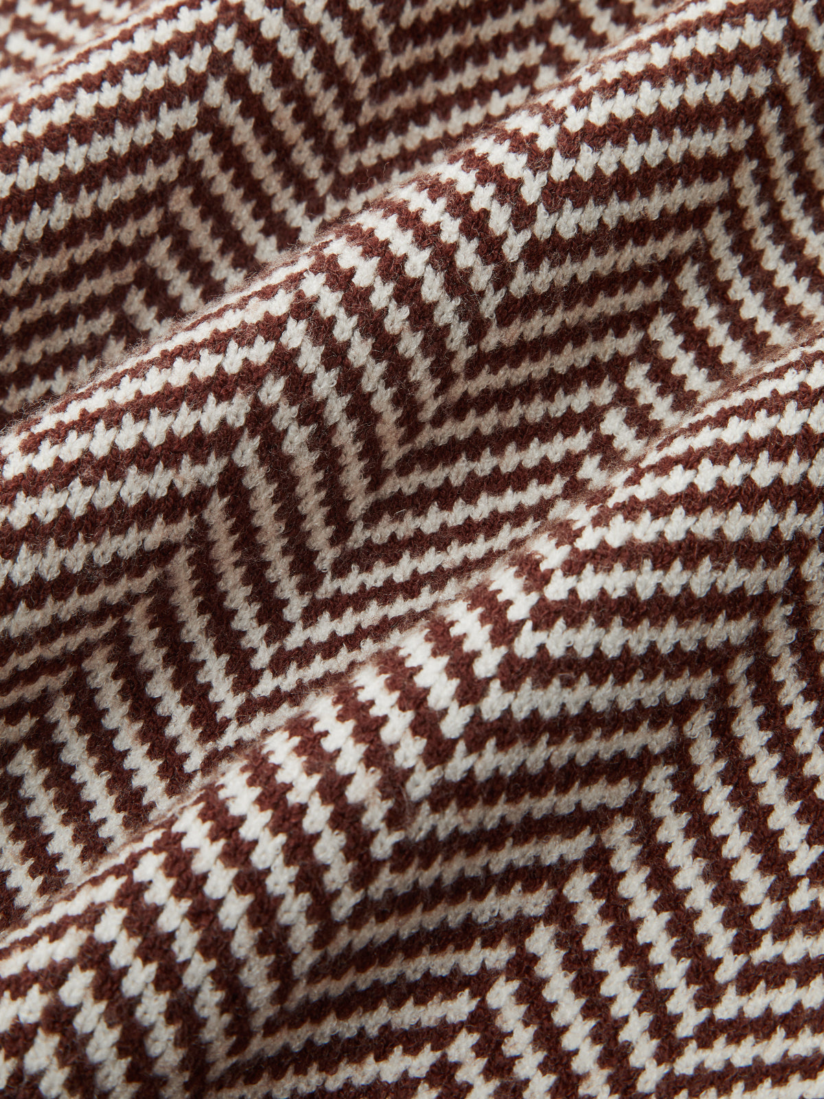 Herringbone Pattern Sleeveless Knit Vest-Chicvia