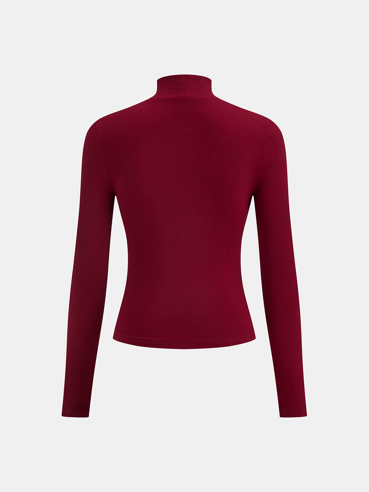 Faux Leather Corset Paneled Mock Neck Top-Chicvia