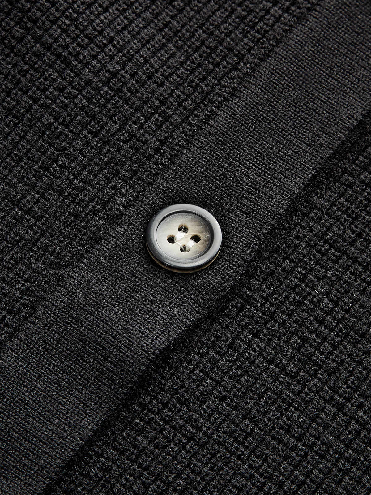 Contrast Ruffle Hem Button Cardigan-Chicvia