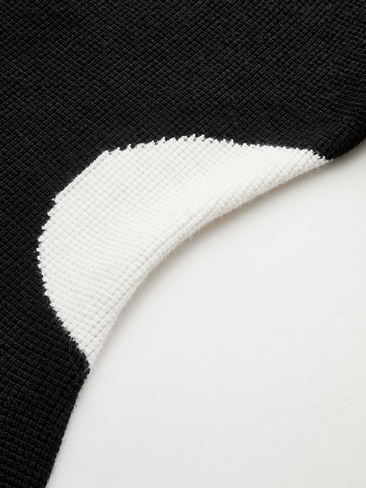 Contrast Ruffle Hem Button Cardigan-Chicvia