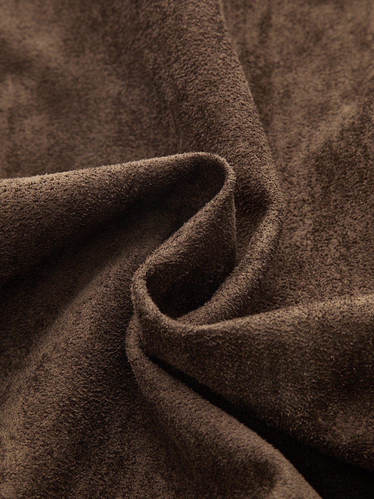 Faux Suede Cropped Biker Jacket-Chicvia