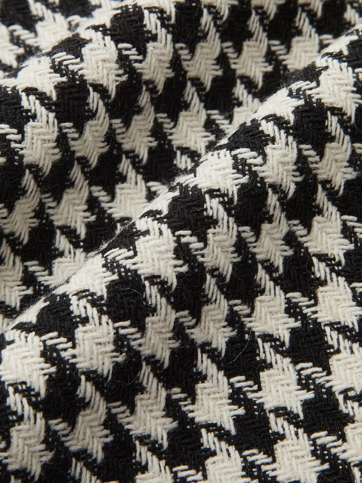 Houndstooth Tweed Mini Dress with Horsebit Detail-Chicvia