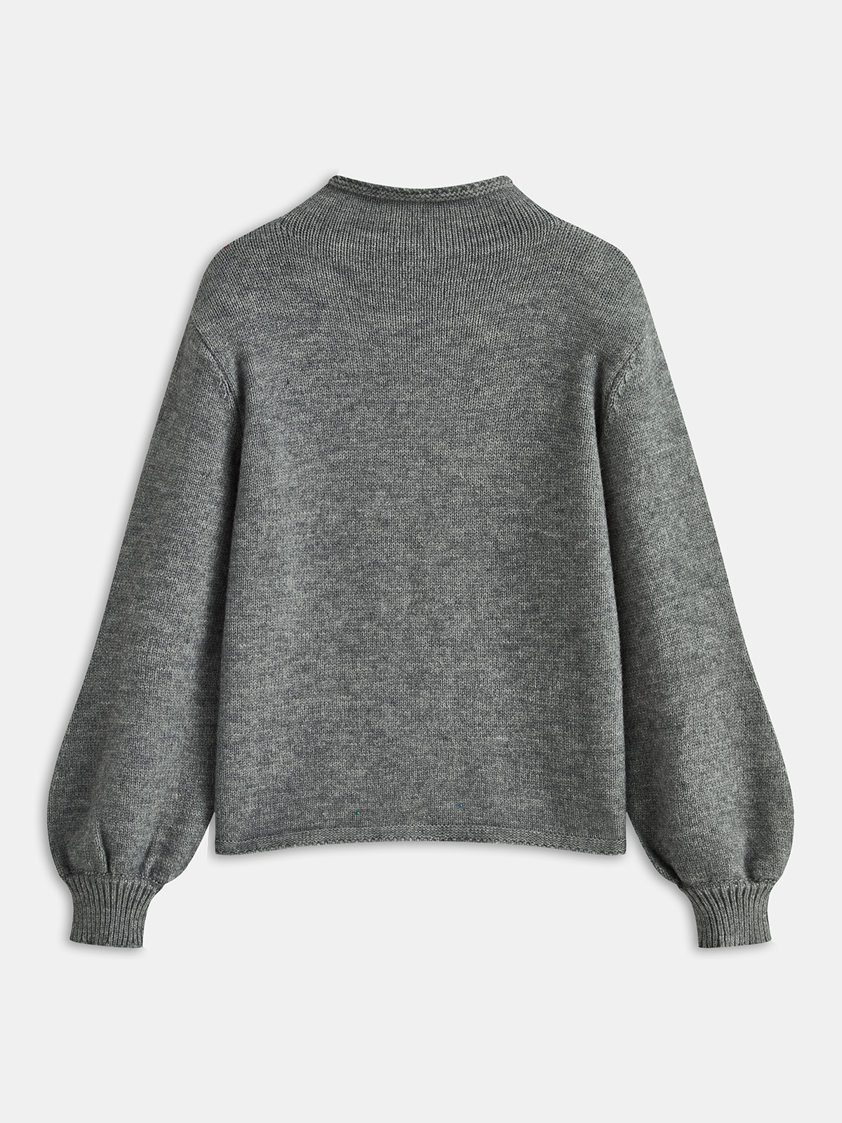 Floral Appliqué Knit Sweater-Chicvia