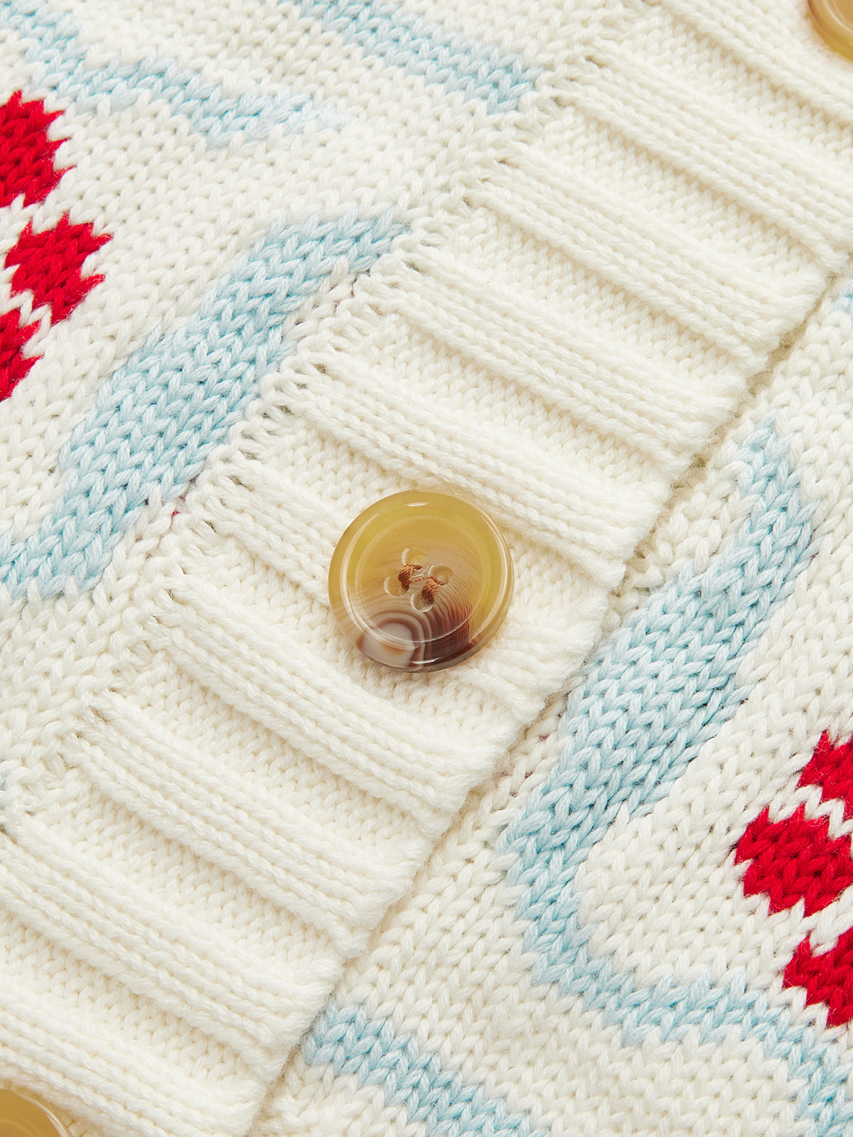 Horse Pattern Knit Cardigan-Chicvia