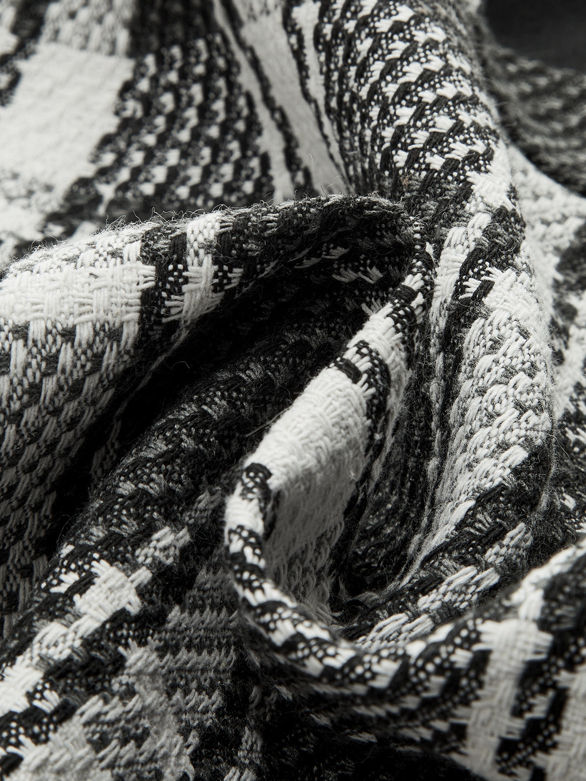 Checked Plaid Circle Linked Mini Skirt-Chicvia