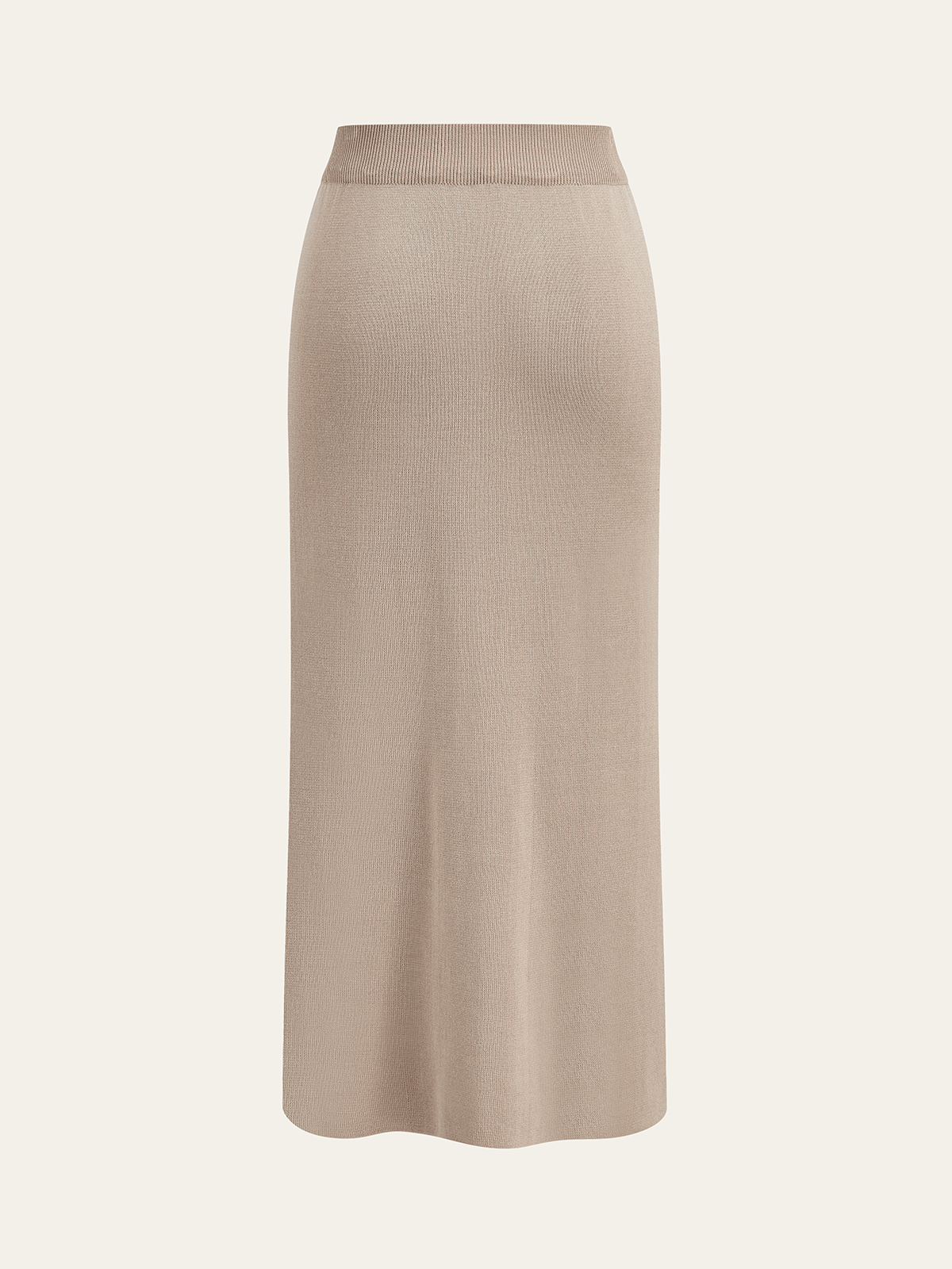 Metal Button Collared Cardigan and Midi Skirt Set-Chicvia