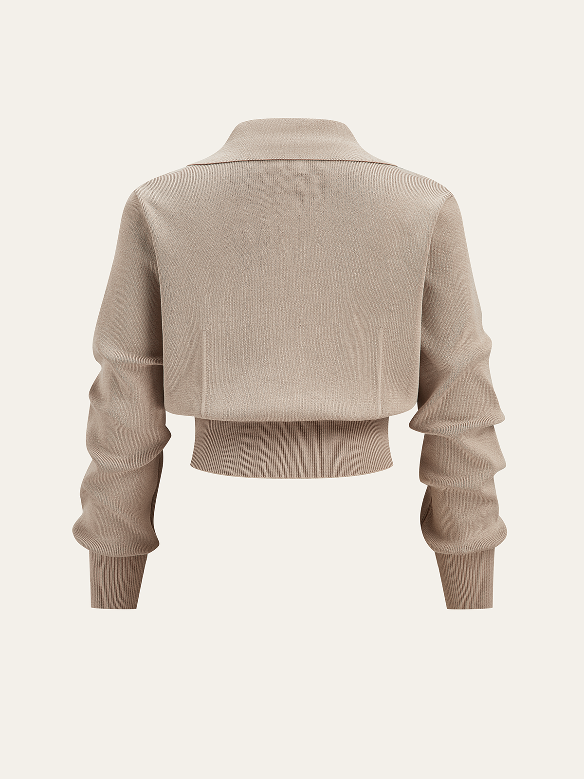 Metal Button Collared Cardigan and Midi Skirt Set-Chicvia