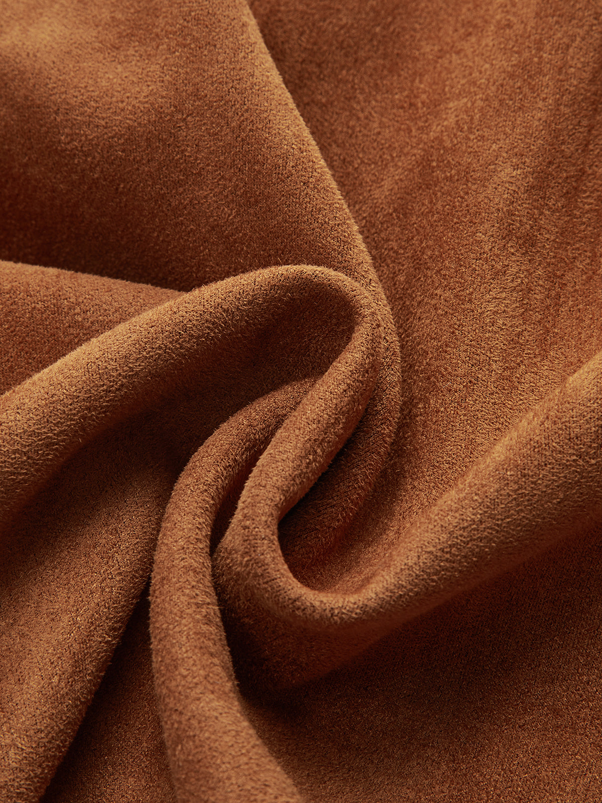 Faux Suede Sleeveless Mini Dress-Chicvia