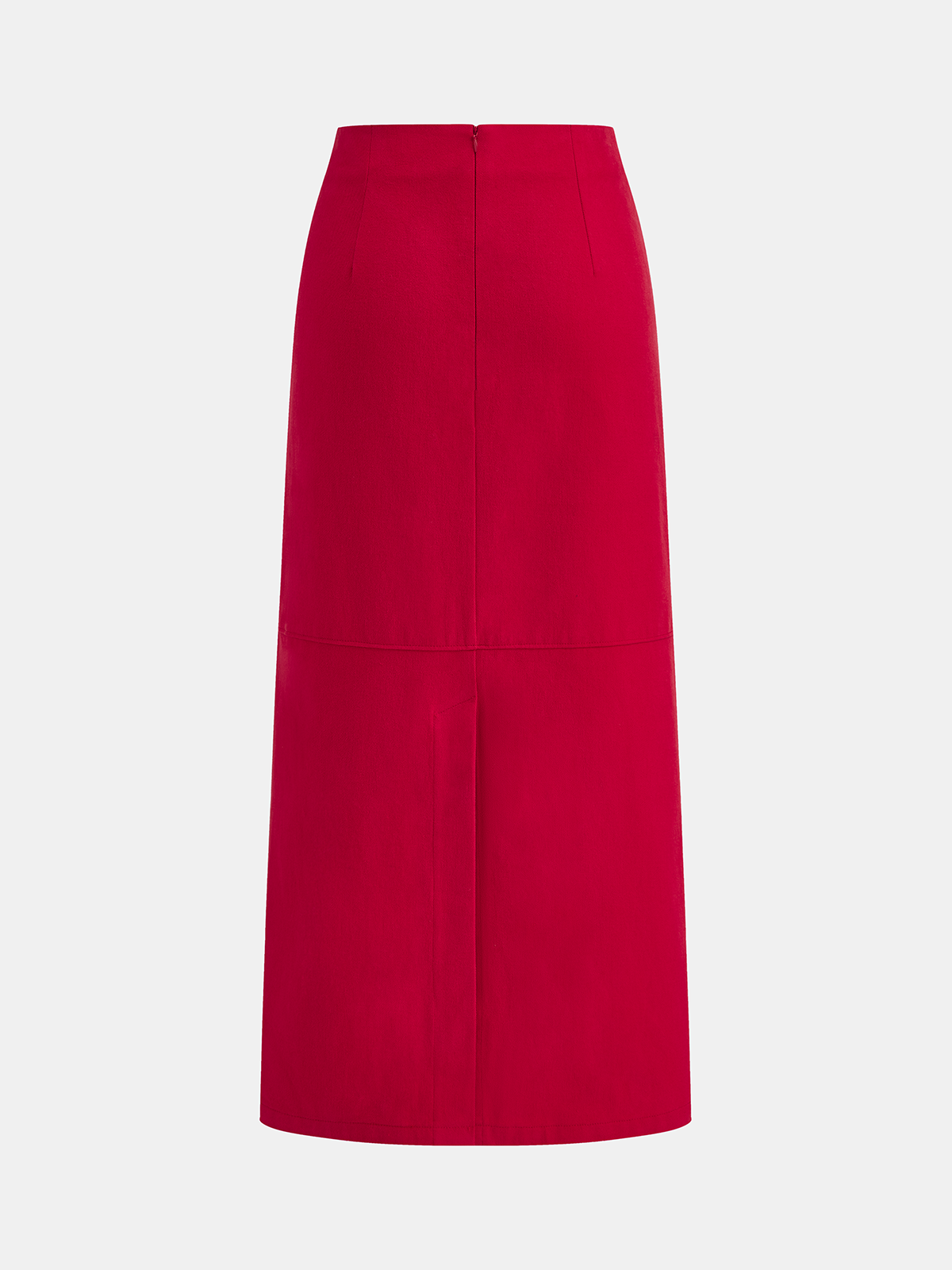 Decor Pocket Mid-Waist Maxi Skirt-Chicvia