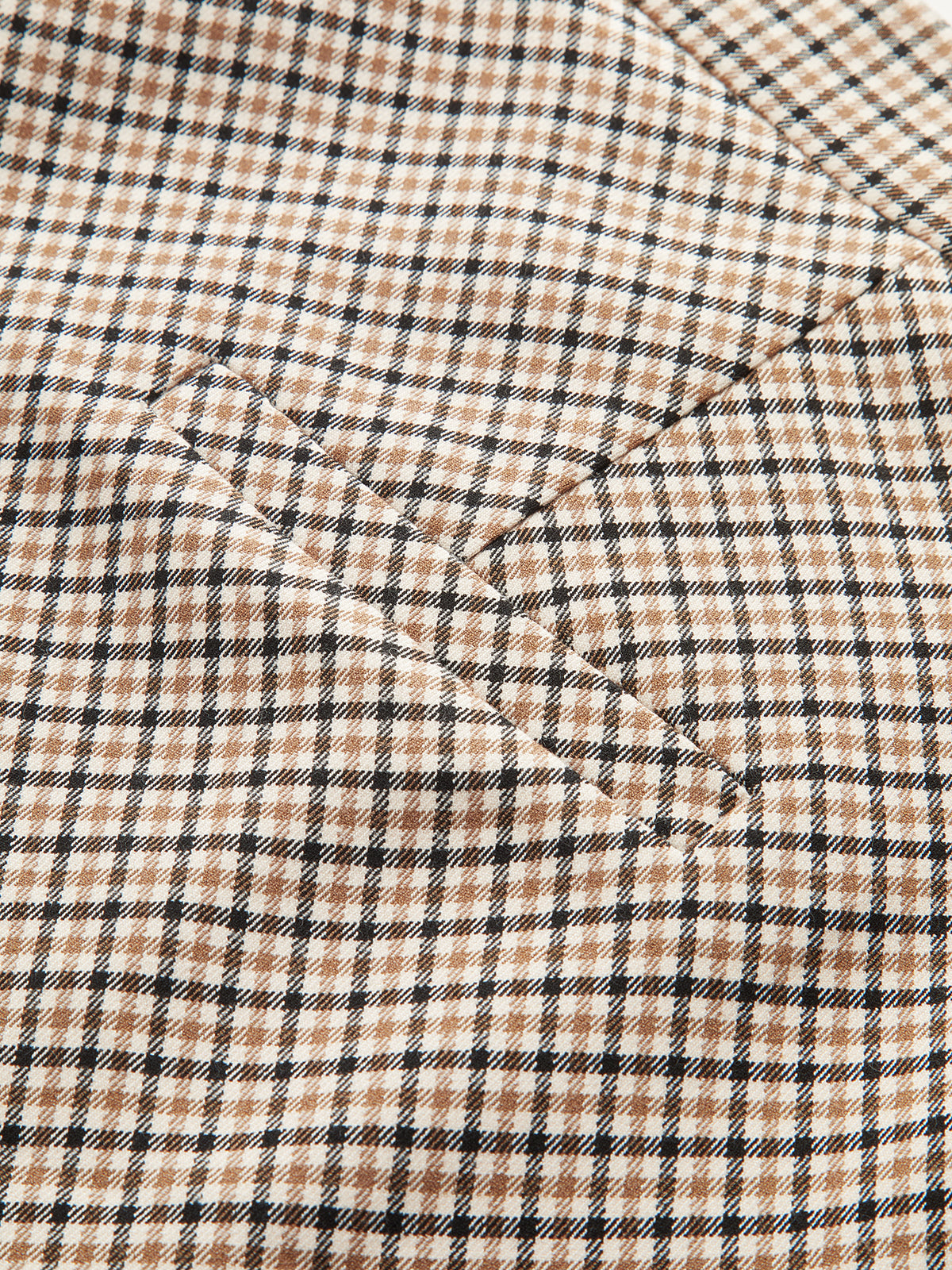 Checked Mini Skirt-Chicvia