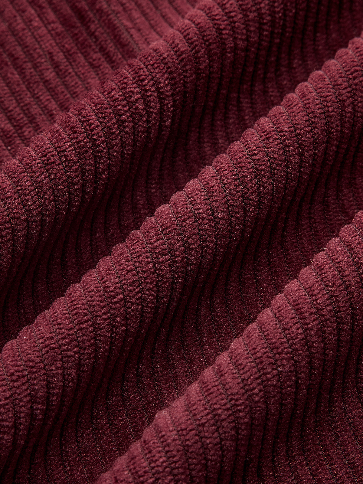 Pleated Cotton Corduroy Wide Leg Pants-Chicvia