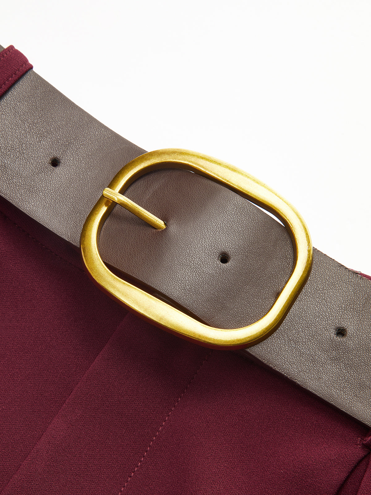 Belted Mid-Waist Wide-Leg Casual Pants-Chicvia