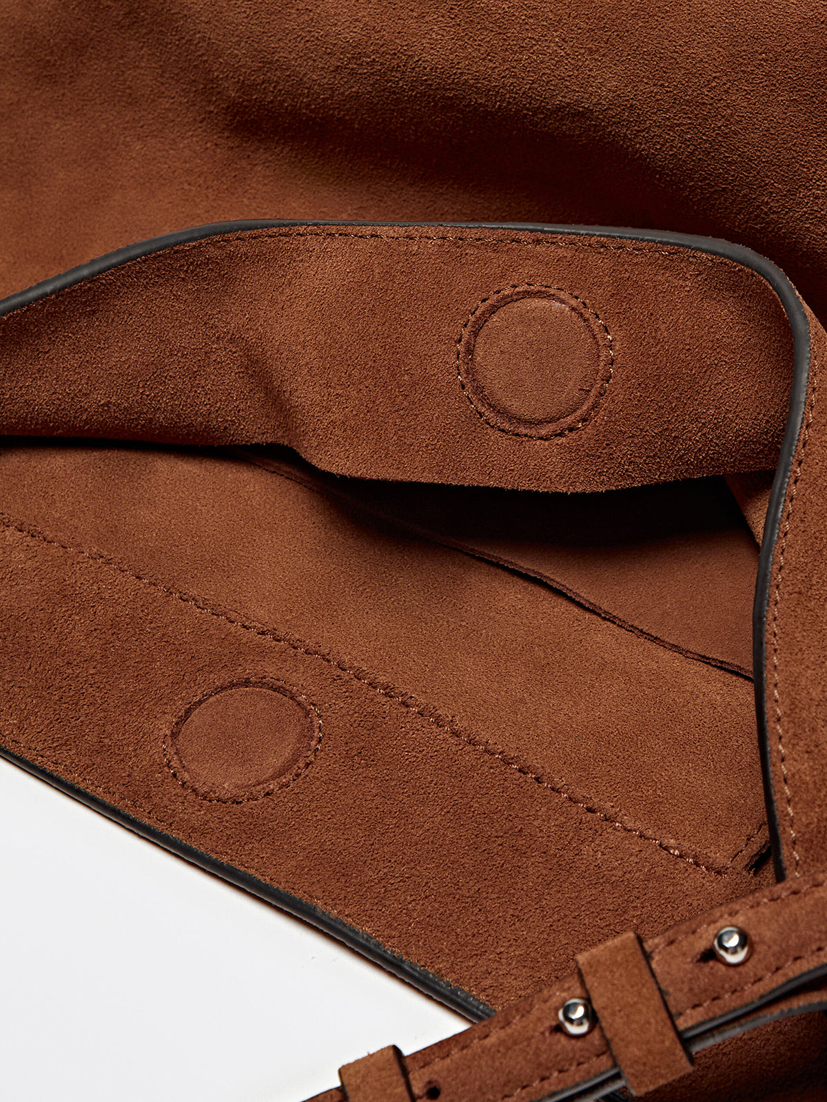 Faux Suede Slouchy Hobo Bag-Chicvia