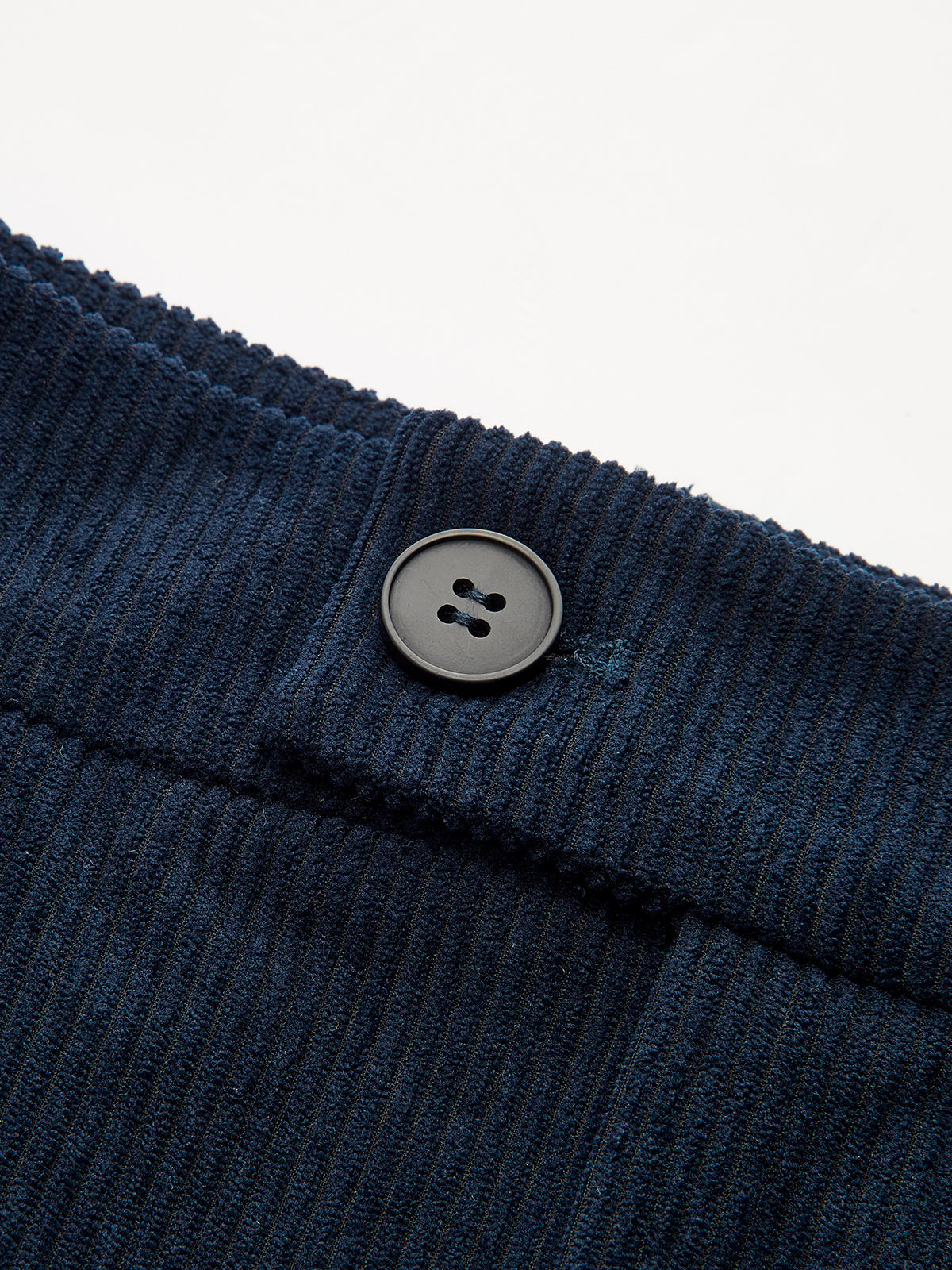 Corduroy Pleated Mid-Waist Wide-Leg Pants-Chicvia