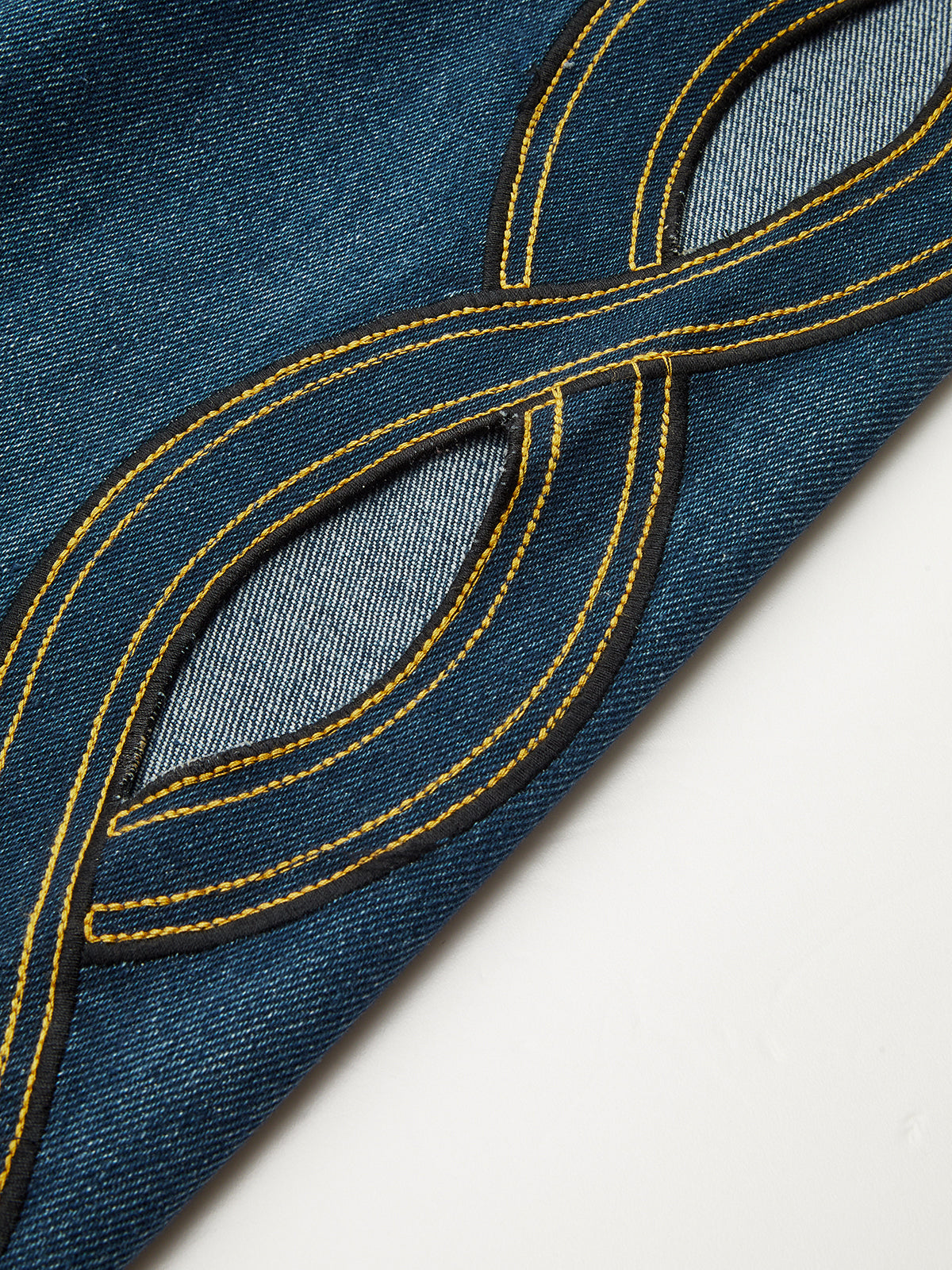 Irregular Cut-out Jeans-Chicvia