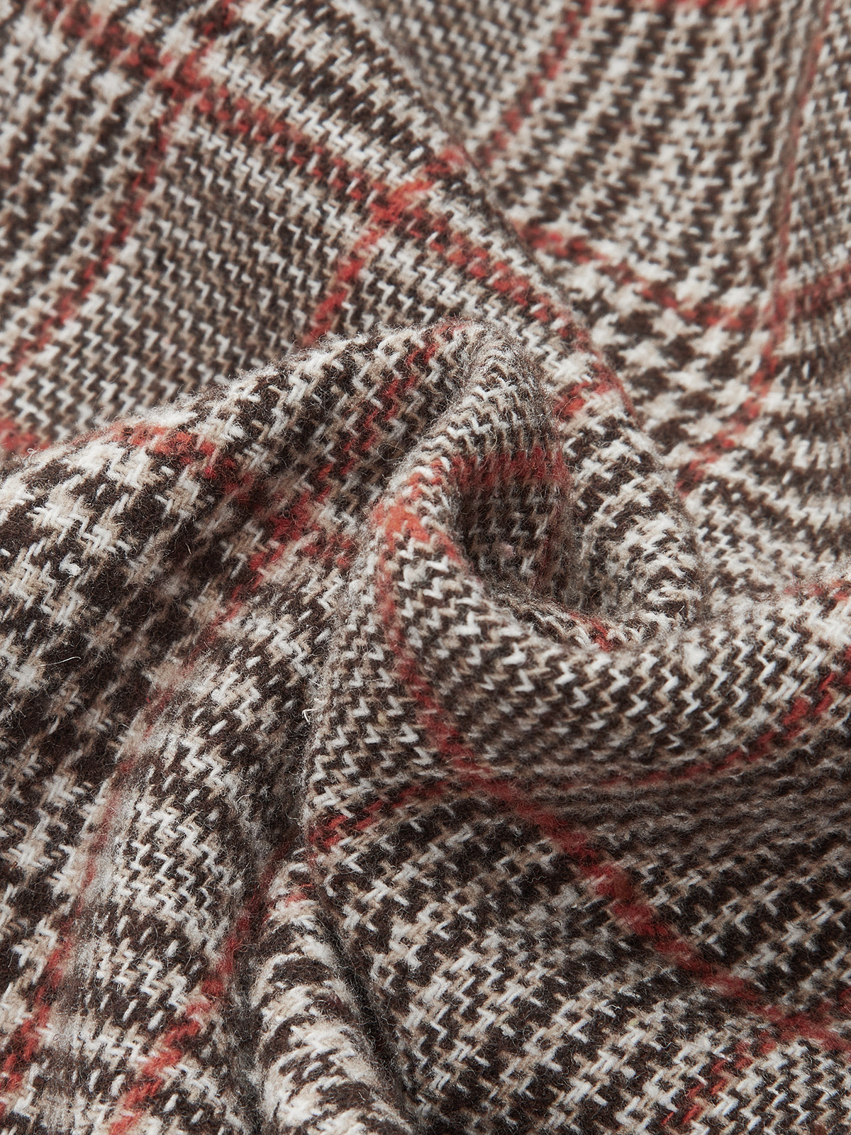 Mid-Waist Plaid Metal Button Pants-Chicvia