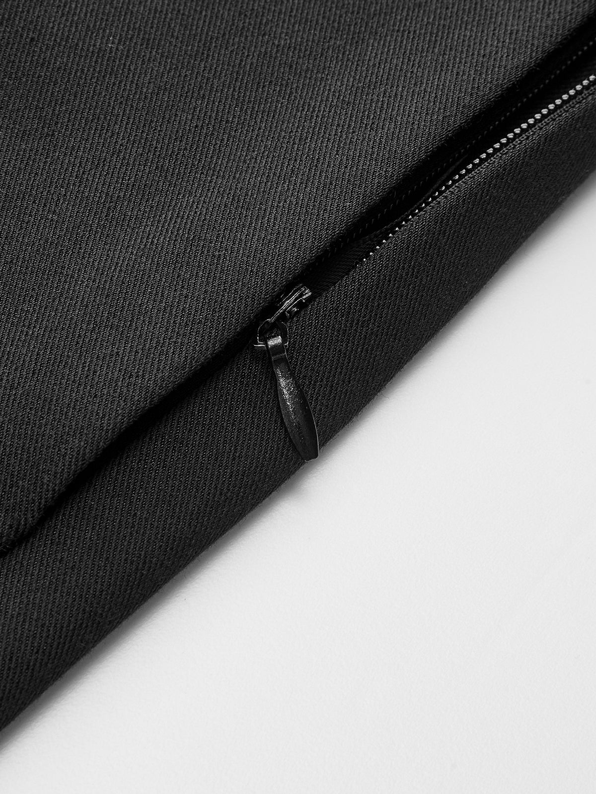 Metal Detail Mid-Waist Pleated Wide-Leg Pants-Chicvia