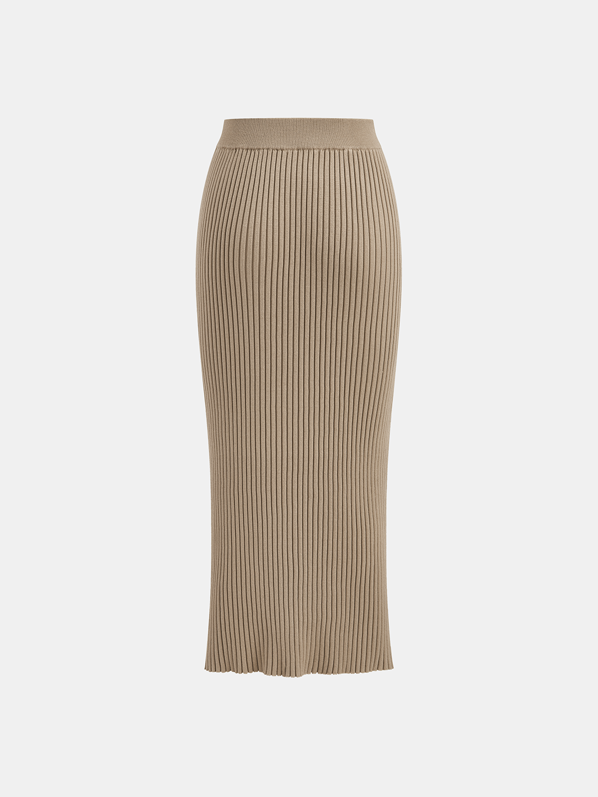 Mock Neck Cross-Over Crop Top and Midi Skirt Set-Chicvia