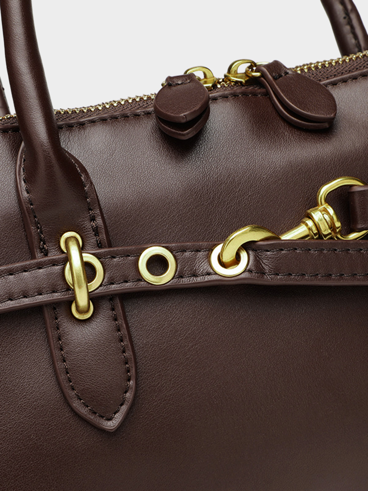 Metal Accent Vintage Shell Bag-Chicvia