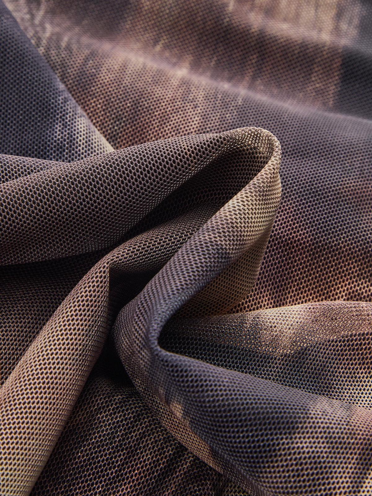 Gradient Print Ruched Long Sleeve Bodysuits-Chicvia