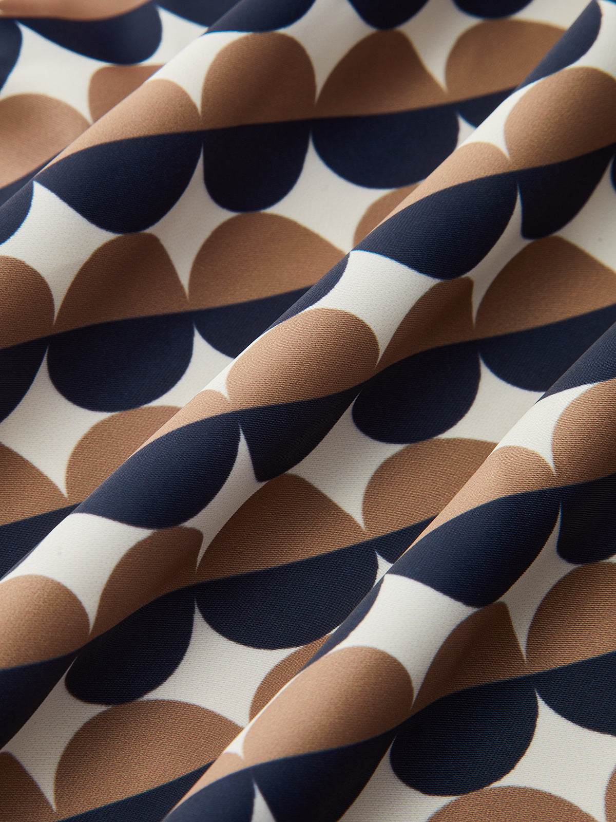 Polka Dot Tie-Neck Maxi Dress-Chicvia