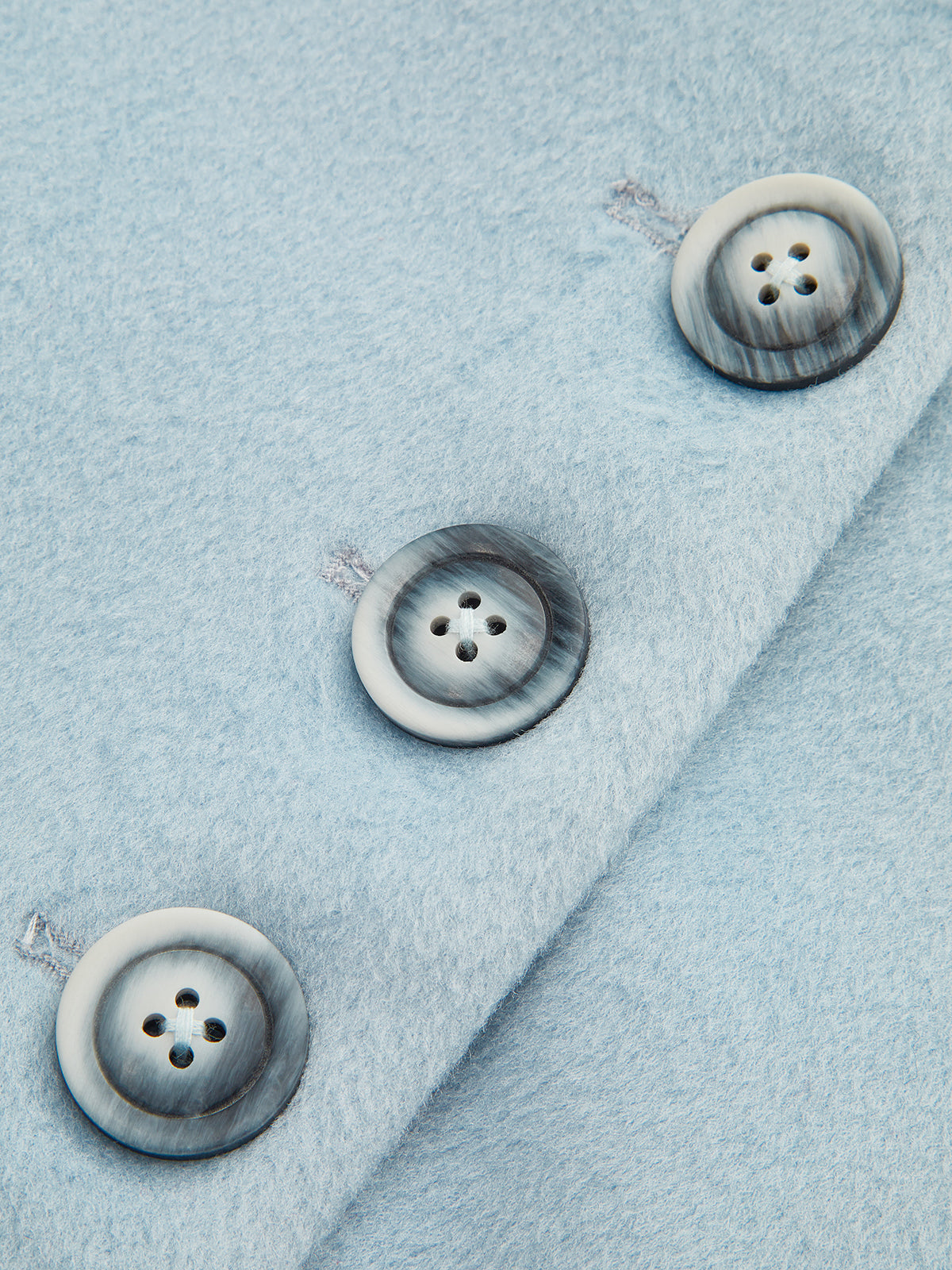 Lapel Button-Front Tweed Blazer-Chicvia