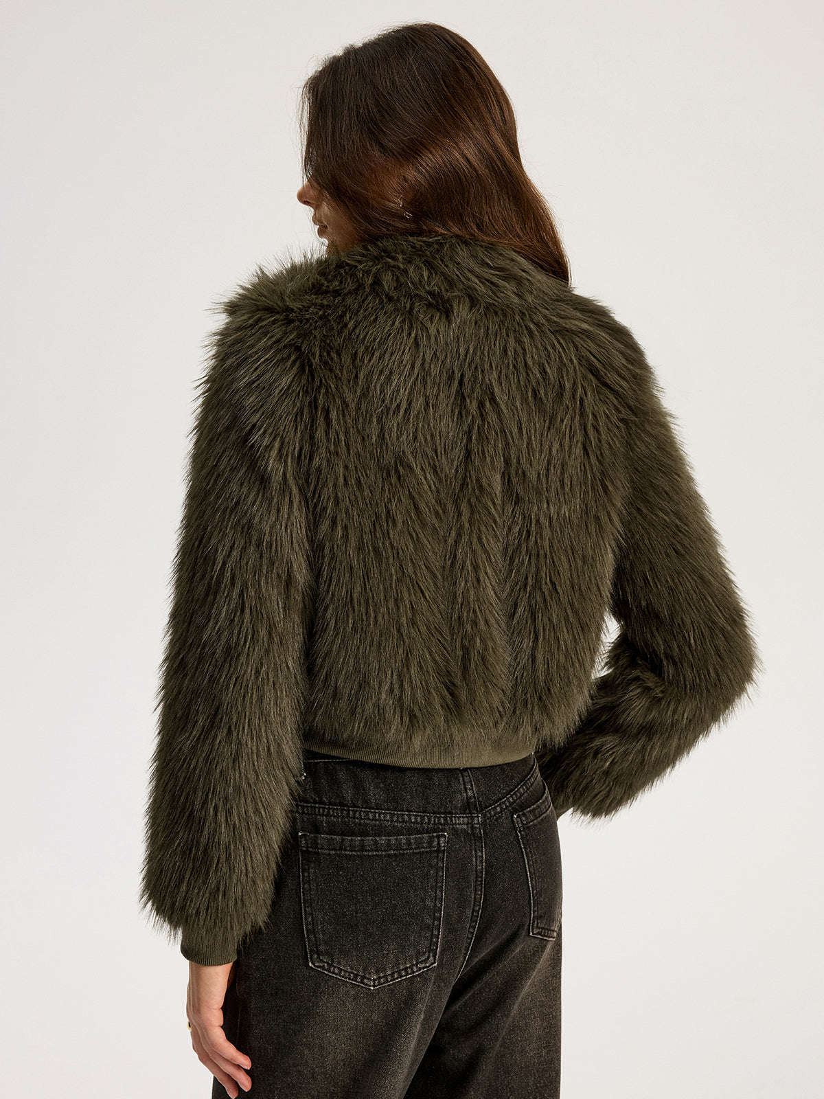 Faux Fur Jacket-Chicvia