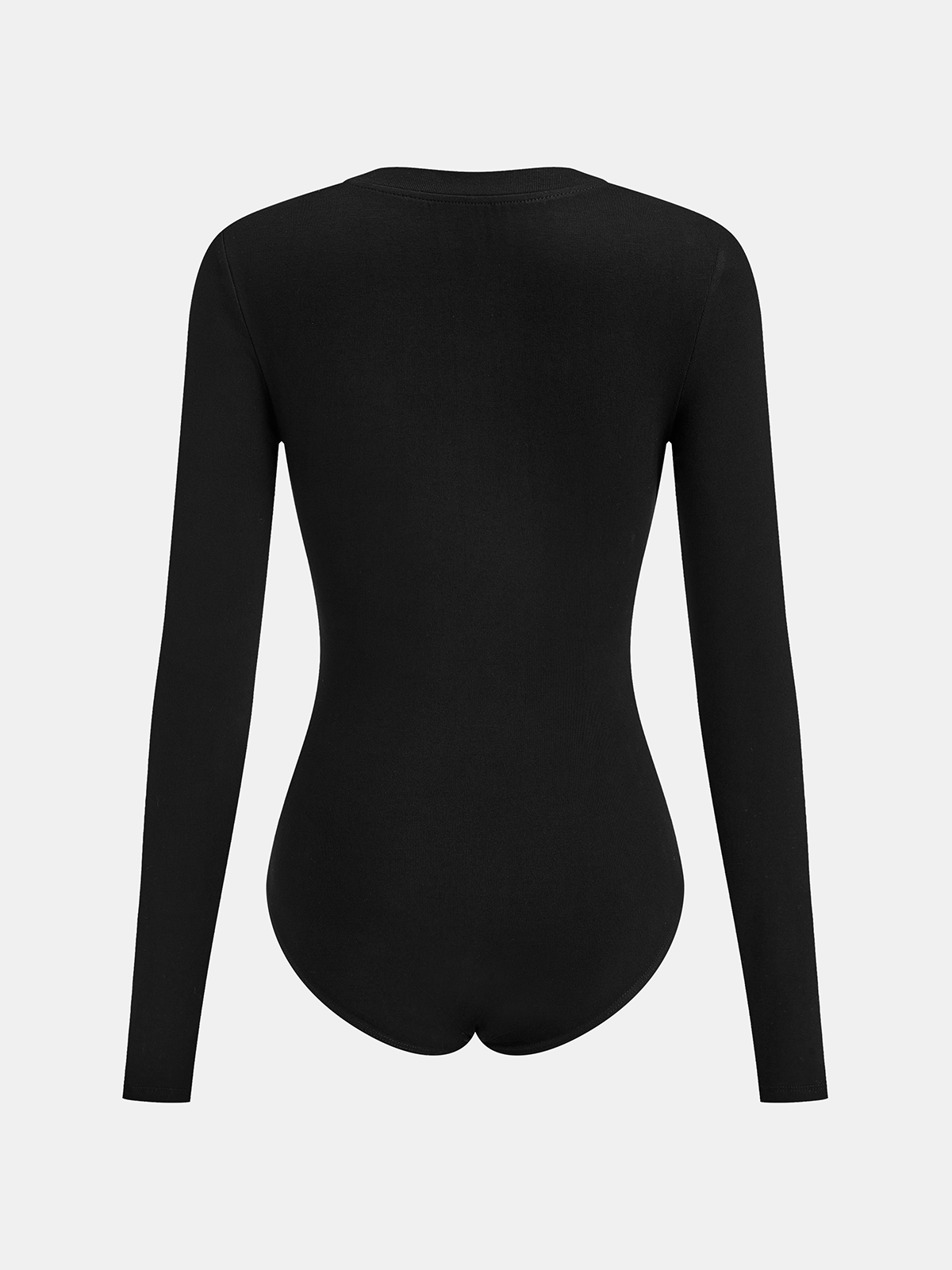 Faux Leather Wrap Waist V-Neck Bodysuit-Chicvia