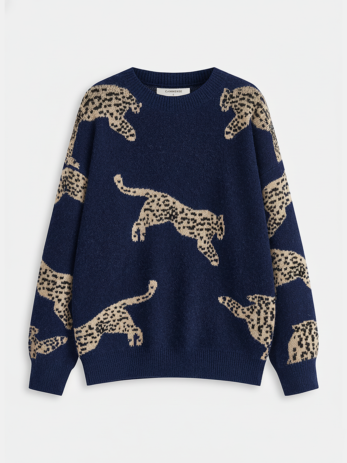 Leopard Print Sweater-Chicvia