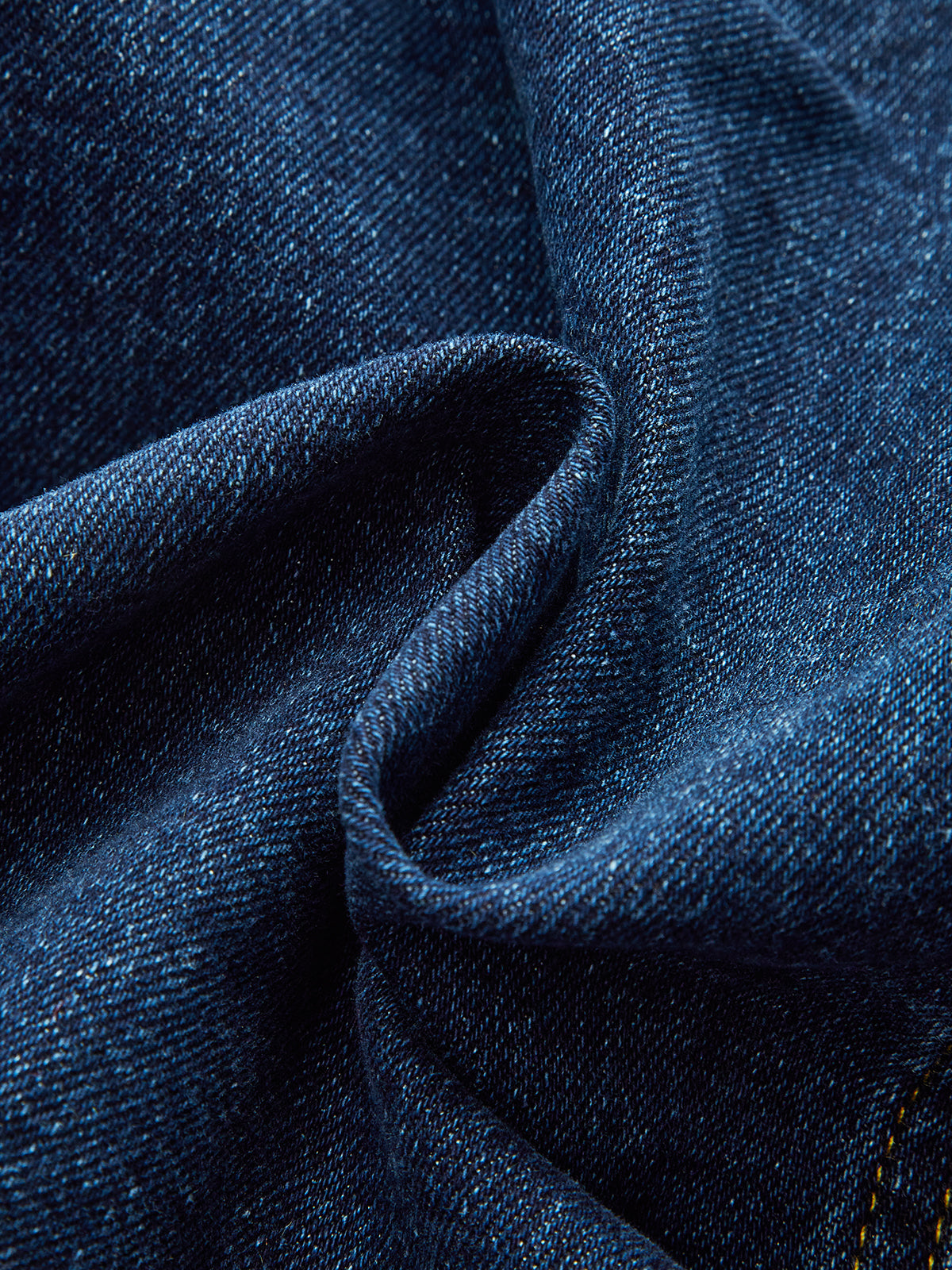 Metal Button-Front Denim Shirt Dress-Chicvia