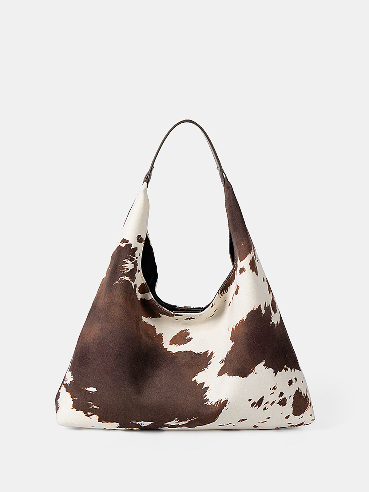 Cow Print Hobo Bag-Chicvia
