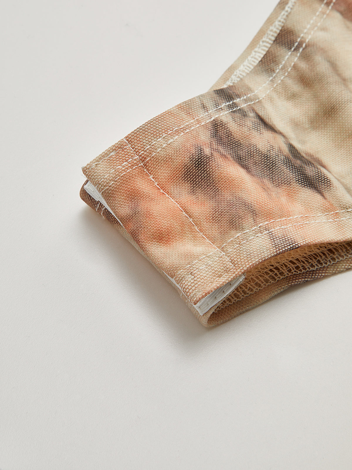 Gradient Print Ruched Long Sleeve Bodysuits-Chicvia