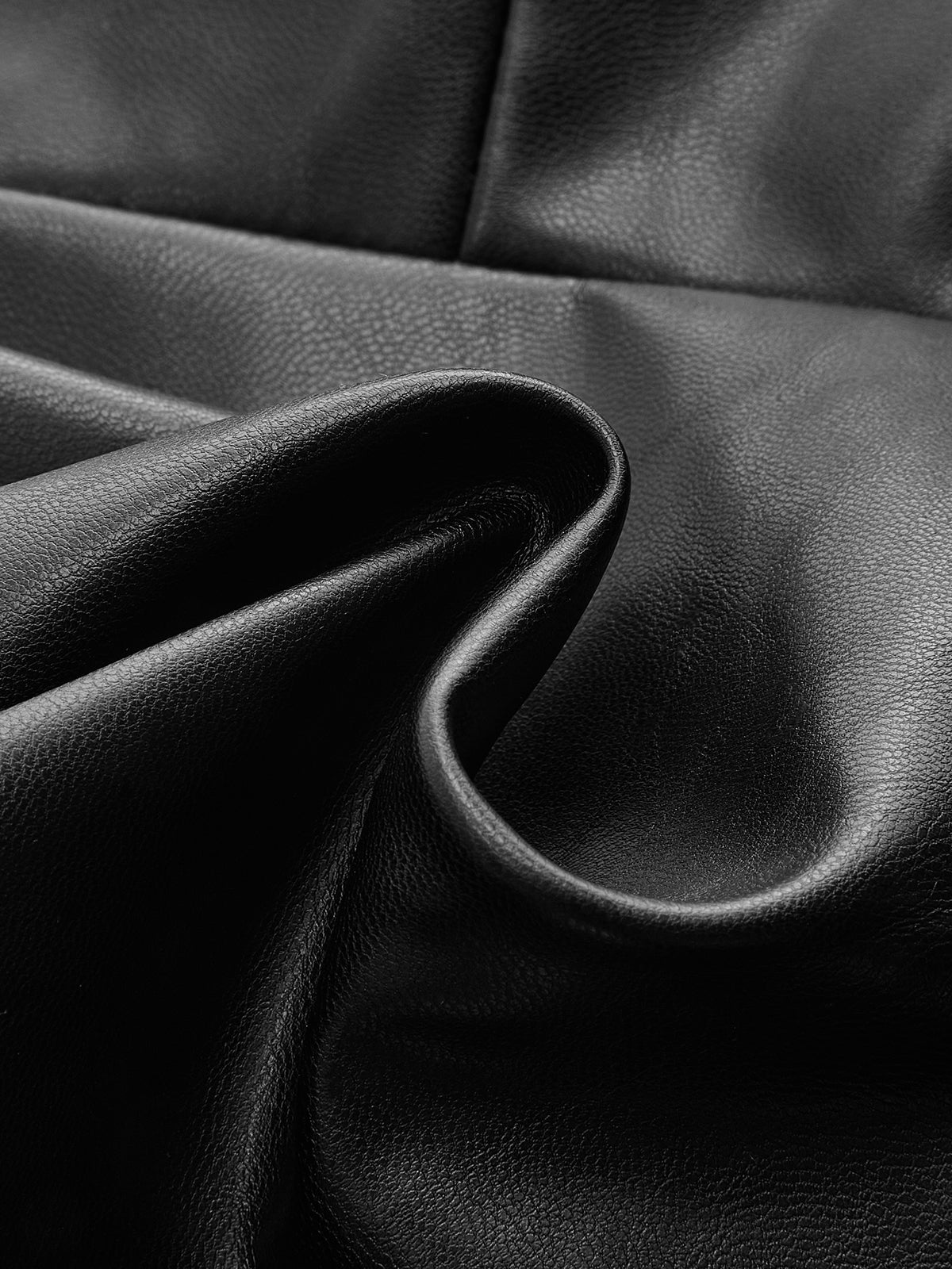 Metal Button Faux Leather Sleeveless Vest-Chicvia