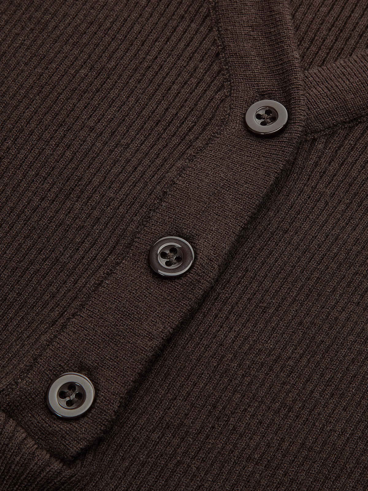 Flared Cuff Ribbed Knit Henley Top-Chicvia