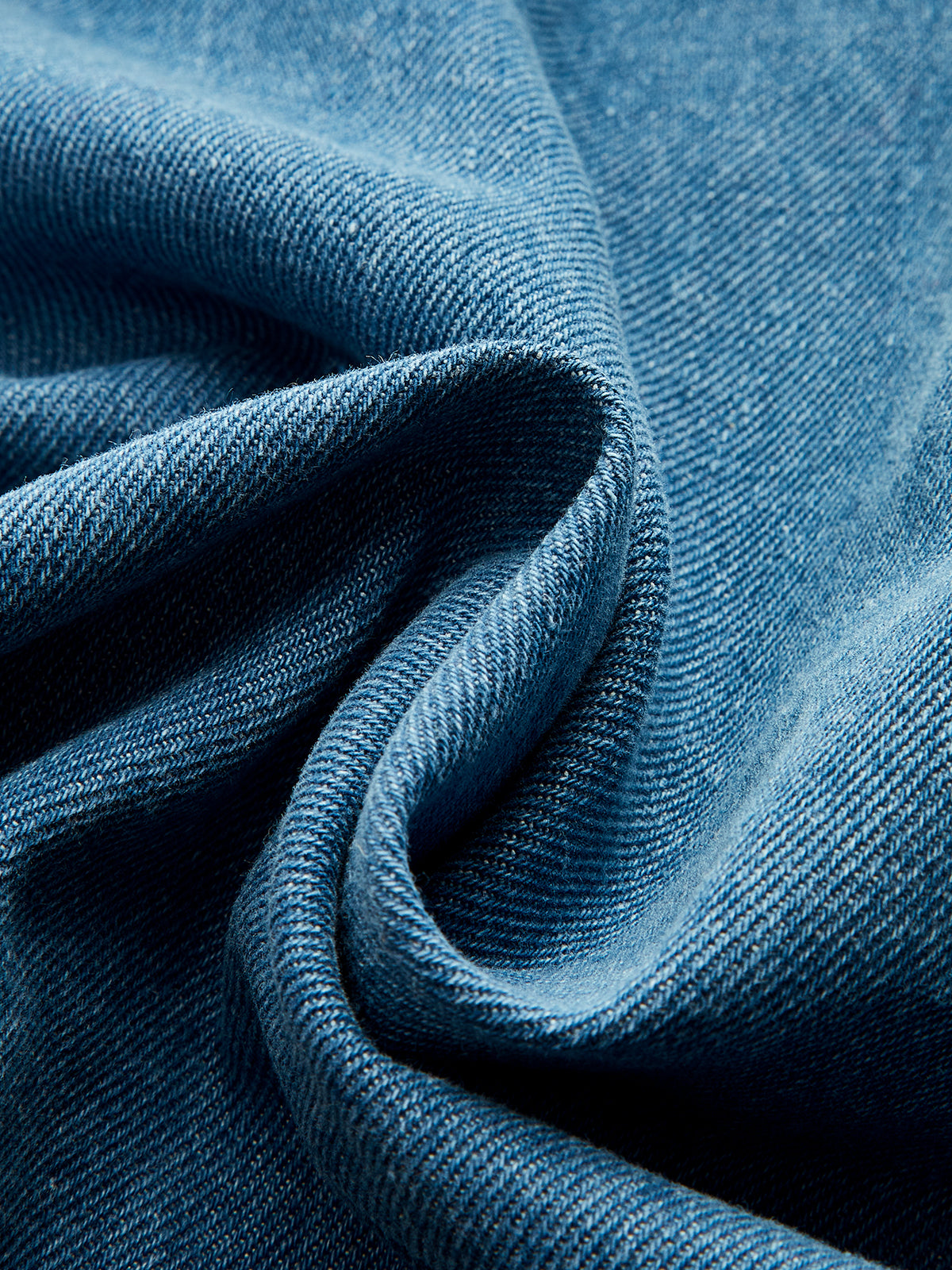 Collared Zip-Up Denim Paneled Corset Jacket-Chicvia